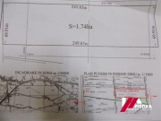 Teren industrial situat pe drumul Ocnei langa fabrica Man